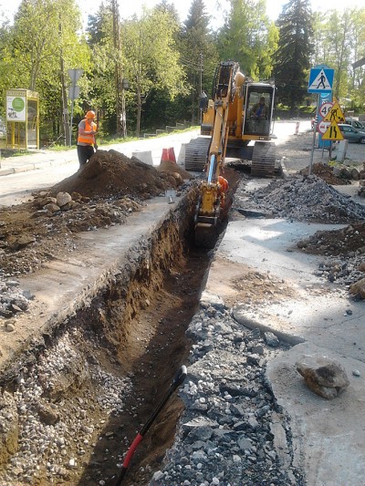 Remont ulic: Gimnazjalna, Olimpijska, Strażacka w Karpaczu.