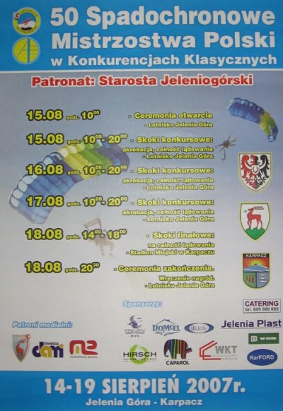 Spadochronowe Mistrzostwa Polski z Konkurencjach Klasycznych