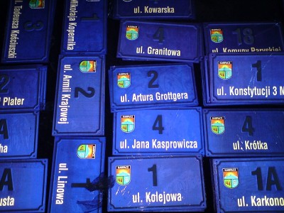 Tabliczki porządkowe posesji