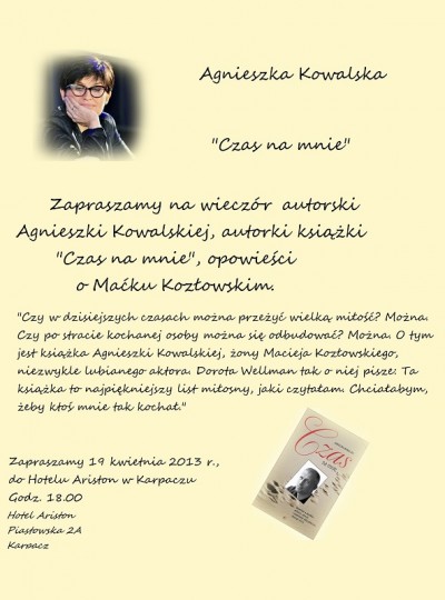 Wieczór autorski Agnieszki Kowalskiej