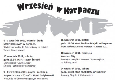 Wrzesień w Karpaczu... czyli co się będzie działo?