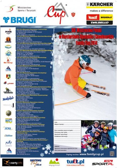  XIX Amatorskie Mistrzostwa Polski w Narciarstwie Alpejskim i Snowboardzie Family Cup2014 