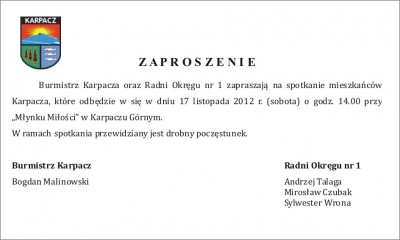 Zaproszenie 