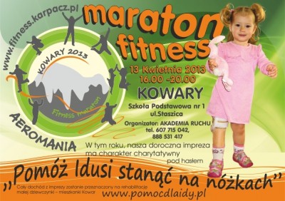  Zaproszenie do udziału w charytatywnym maratonie fitness Aeromania 2013
