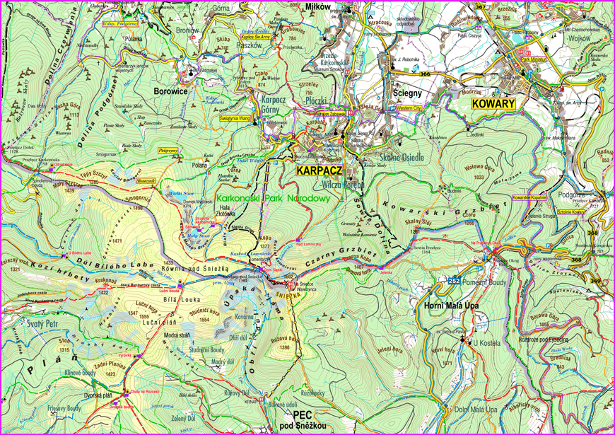 Mapa Karkonoszy Karpacz pl