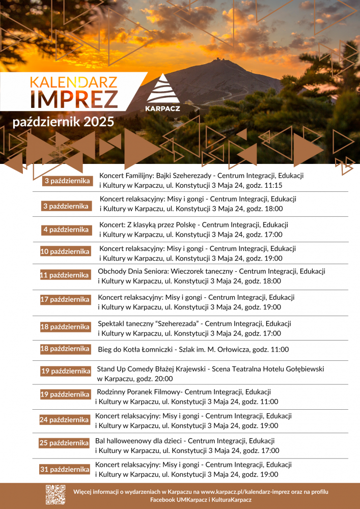 Kalendarz imprez - PAŹDZIERNIK