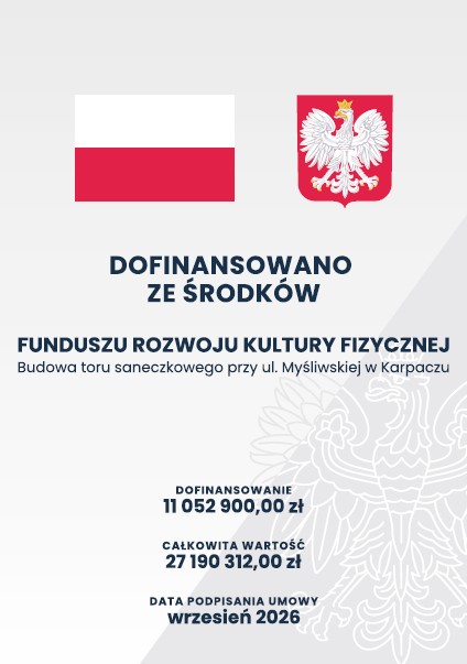 Podpisanie umowy z Ministerstwem Sportu i Turystyki na realizację inwestycji pn. Budowa toru saneczkowego Podpisanie umowy z Ministerstwem Sportu i Turystyki na realizację inwestycji pn. Budowa toru saneczkowego