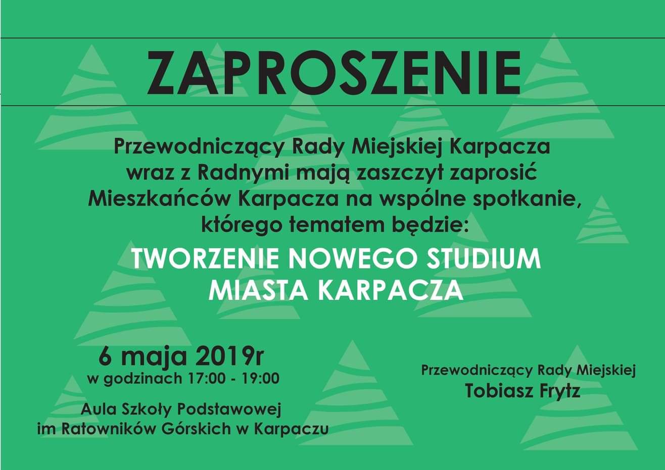 Spotkanie z mieszkańcami - Studium uwarunkowań i kierunków zagospodarowania przestrzennego Karpacza