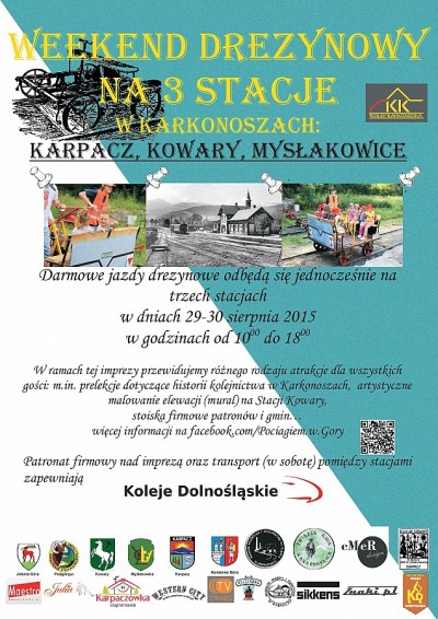 Weekend drezynowy na 3 stacje