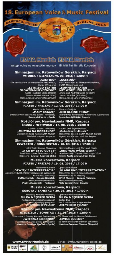 European Voice & Music Festival - Wieczna młodość Msza święta i Galowy Koncert Festiwalowy