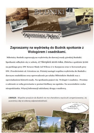 Wędrówka na spotkanie z legendą - Budniki