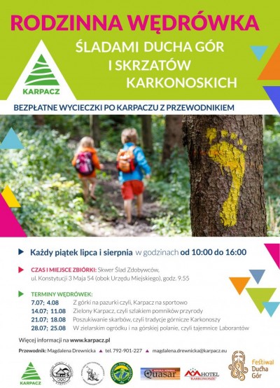 RODZINNA WĘDRÓWKA „ŚLADAMI DUCHA GÓR I SKRZATÓW KARKONOSKICH”