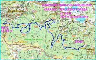 Rowerem przez Karkonosze