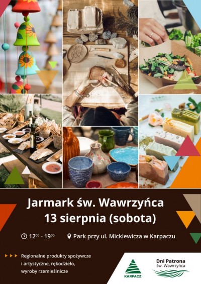 Jarmark św. Wawrzyńca w Karpaczu - plakat