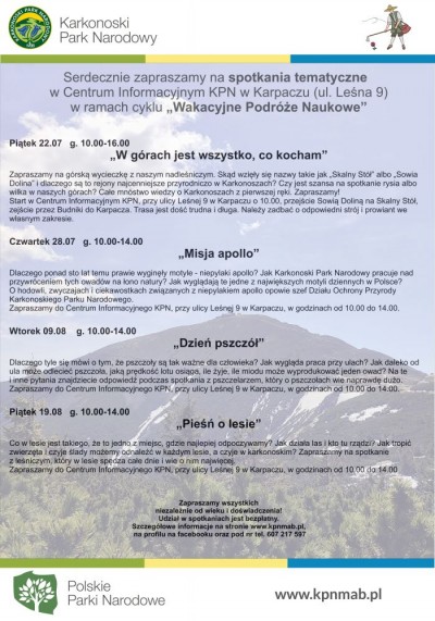 Wakacyjne podróże naukowe