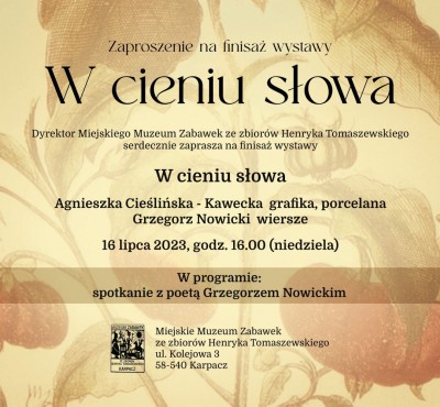 Finisaż wystawy W cieniu słowa