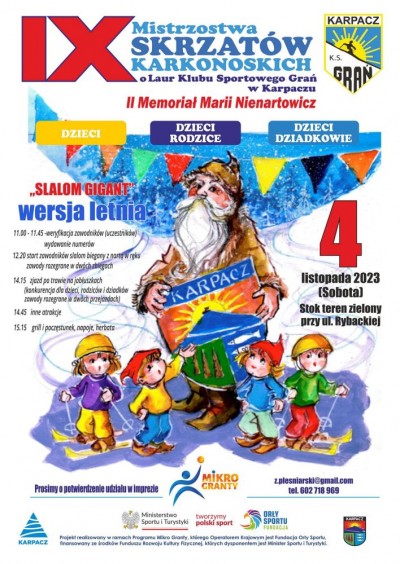 IX MISTRZOSTWA SKRZATÓW KARKONOSKICH o Laur Klubu Sportowego Grań w Karpaczu