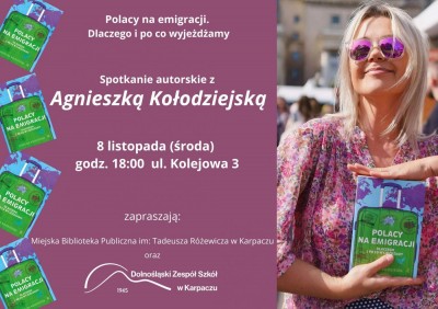 Spotkanie autorskie z Agnieszką Kołodziejską