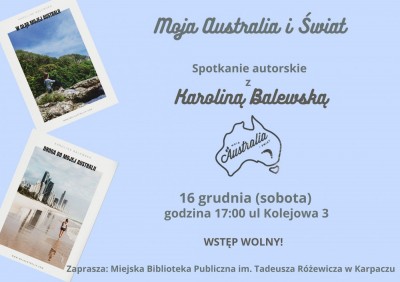 Spotkanie autorskie z Karoliną Balewską