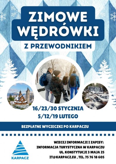 Zimowe wędrówki z przewodnikiem