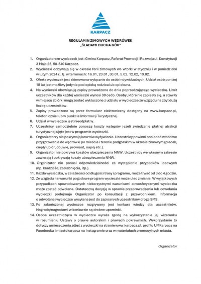 Zimowe wędrówki z przewodnikiem