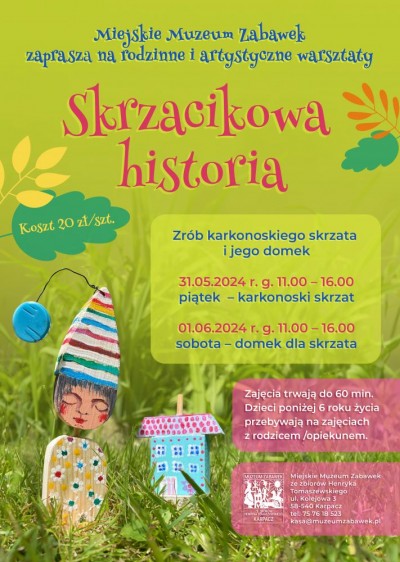 Warsztaty Zrób karkonoskiego skrzata i jego domek
