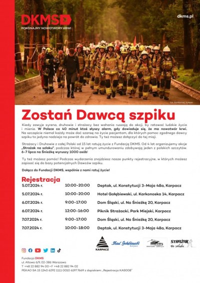 Strażak na szlaku - Zostań dawcą szpiku