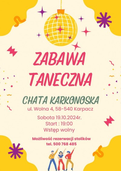 Zabawa taneczna w Chacie Karkonoskiej