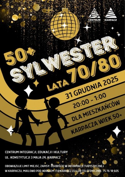 Sylwester 70/80 – zabawa dla mieszkańców Karpacza (50+)
