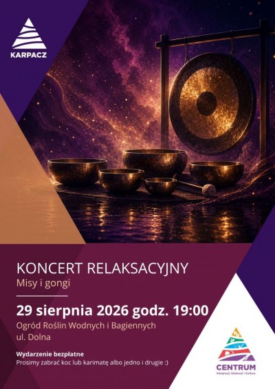 Koncert Mis i Gongów w Ogrodzie Roślin Wodnych i Bagiennych