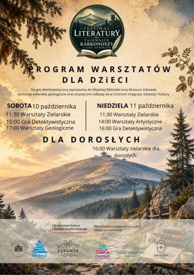 FESTIWAL LITERATURY. TAJEMNICE KARKONOSZY I GÓR IZERSKICH