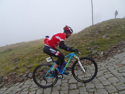 Reaching Śnieżka by bike