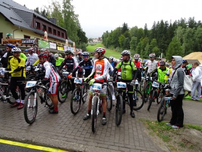 Reaching Śnieżka by bike