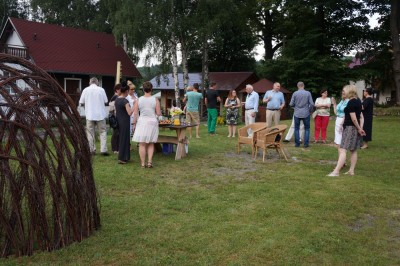 Otwarcia plenerowego wernisażu prac Małgorzaty Andrzejewskiej