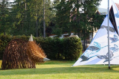 Otwarcia plenerowego wernisażu prac Małgorzaty Andrzejewskiej