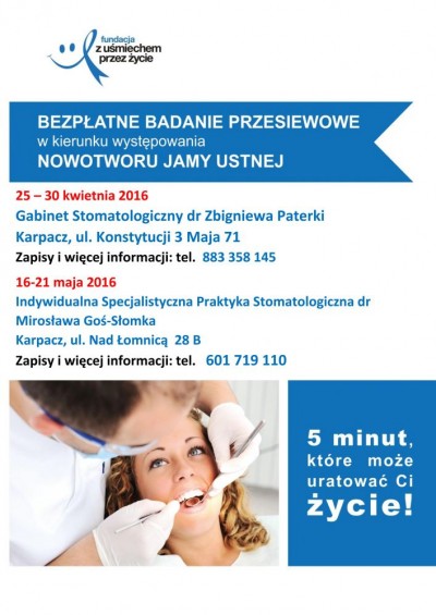 Profilaktyka stomatologiczna, profilaktyka przeciwrakowa