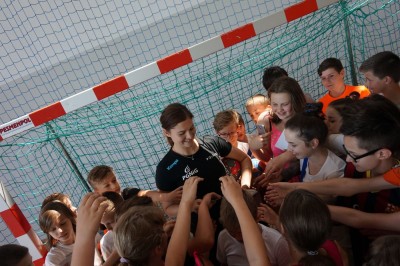 Gwiazda reprezentacji Polski odwiedziła uczniów Zespołu Szkół w Karpaczu