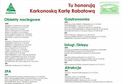 Karkonoska Karta Rabatowa