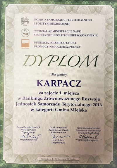 Karpacz najlepszą gminą miejską