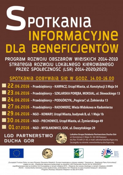 Spotkania konsultacyjno-informacyjne dla przedsiębiorców