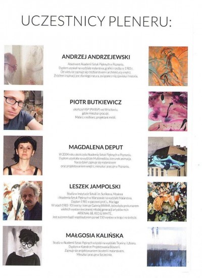 Zaproszenie na wernisaż wystawy pleneru malarskiego