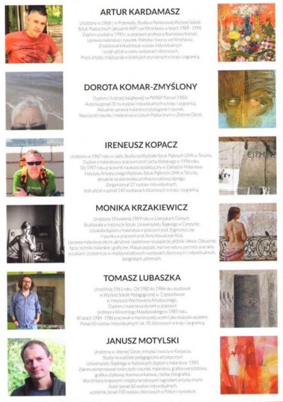 Zaproszenie na wernisaż wystawy pleneru malarskiego