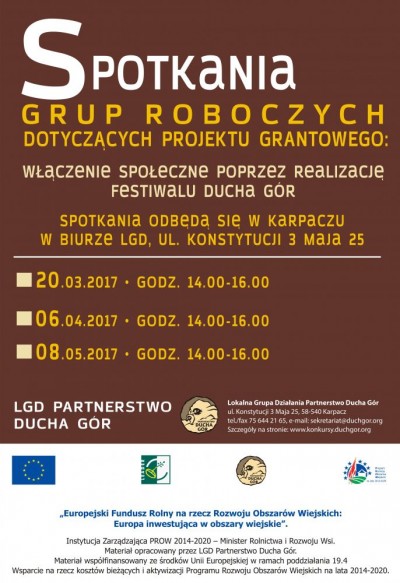 SPOTKANIA GRUPY ROBOCZEJ - FESTIWAL DUCHA GÓR