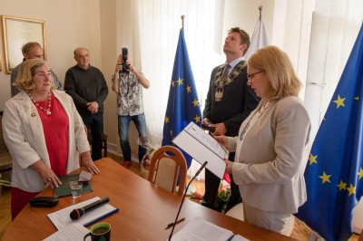 Maria Nienartowicz odznaczona odznaką „Zasłużony dla Kultury Polskiej”