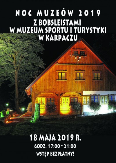 Europejska Noc Muzeów 2019 z bobsleistami i bobslejami w Muzeum Sportu i Turystyki w Karpaczu