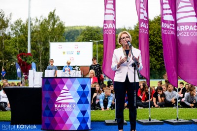 Otwarcie stadionu lekkoatletycznego im. Ireny Szewińskiej w Karpaczu