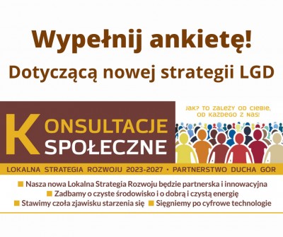 Konsultacje społeczne - Lokalna strategia rozwoju 2023-2027