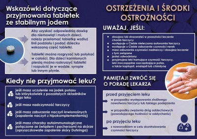 Jodek potasu - ulotka informacyjna