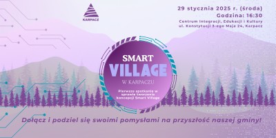 Karpacz wdraża koncepcję Smart Village - zapraszamy na spotkanie!