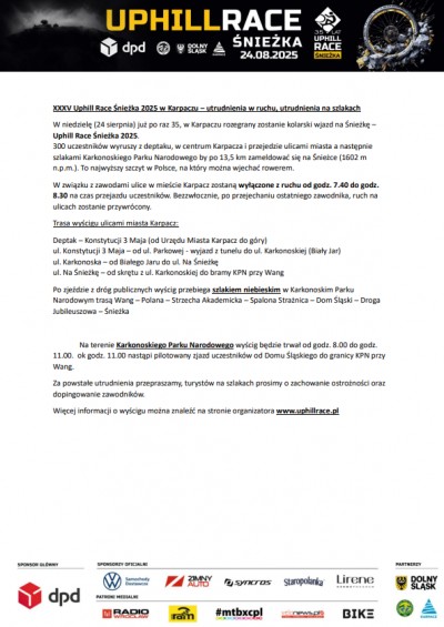 Utrudnienia w ruchu 24.08.2025 r.